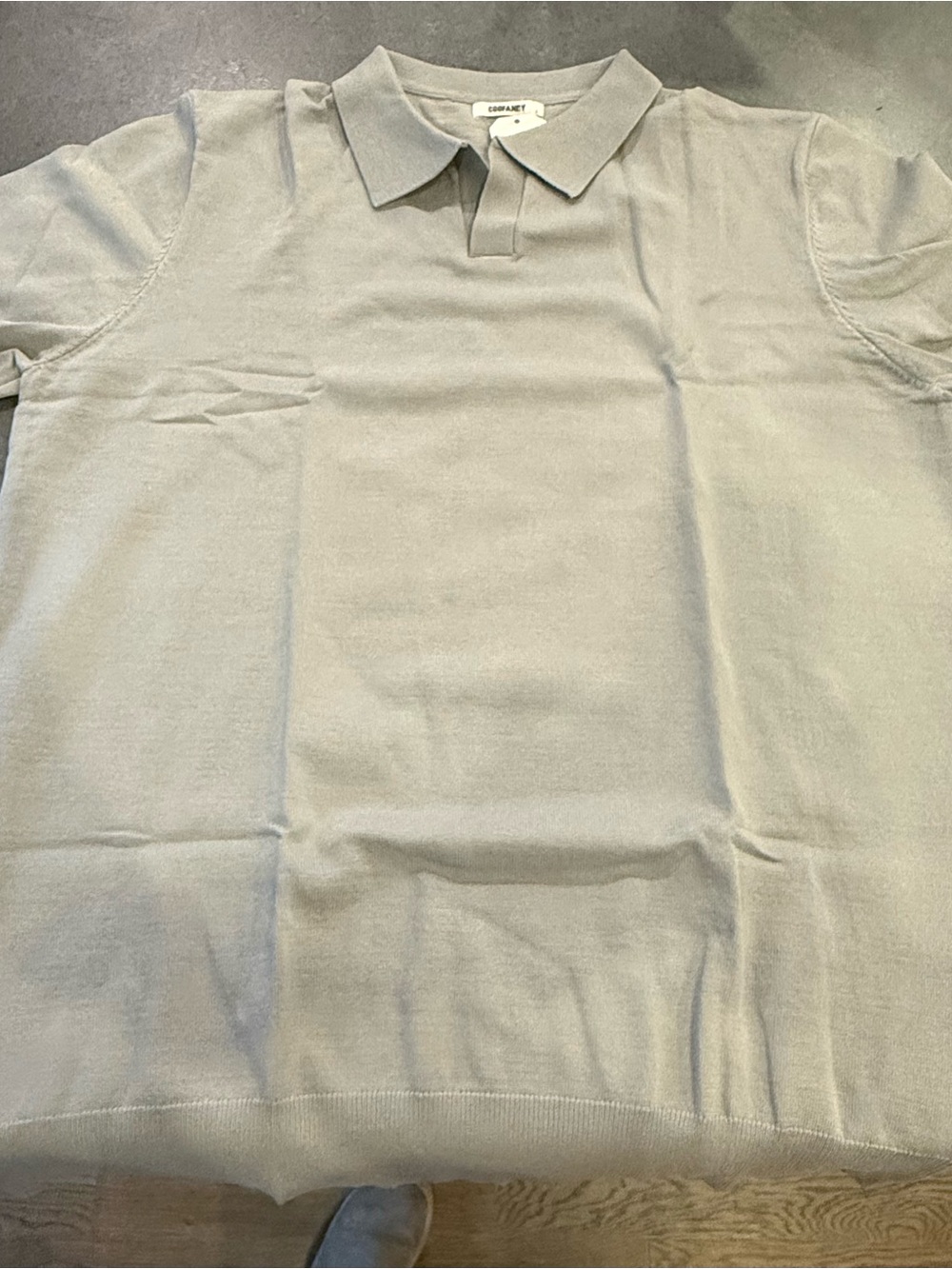COS Men’s Light Gray Polo Shirt